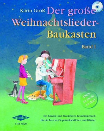 Der groe Weihnachtsliederbaukasten Band 1 (+CD) fr Klavier und 2 Sopranblockflten ad lib.