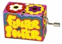 Spieluhr Yellow Submarine Motiv Wackelbild Flower Power mit Holz-Resonanzboden