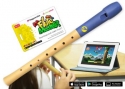 Flute Master Set  App + Sopranblockflte deutsche Griffweise Holz/Kunststoff