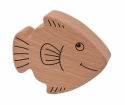 Holzrassel Fisch 10 x 9 x 2,5 cm