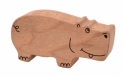 Holzrassel Hippo 10 x 5,5 x 2,5 cm