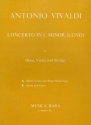 Konzert c-Moll fr Oboe, Violine, Streichorchester und Bc Klavierauszug