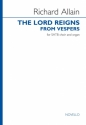 Richard Allain, The Lord Reigns SATB and Organ Chorpartitur