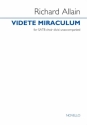 Richard Allain, Videte miraculum SATB divisi Chorpartitur