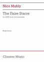 Nico Muhly, The Faire Starre SATB and 5-10 instruments study score