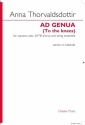 Ad Genua (Icelandic version) for soprano, mixed choir and string ensemble vocal score (Icelandic Version)