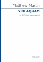 Matthew Martin, Vidi Aquam SATB Chorpartitur