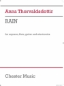 Anna Thorvaldsdottir, Rain Soprano, Flute, Guitar and Electronics Partitur + Stimmen