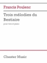 Francis Poulenc, Trois Melodies du Bestiaire Voice and Piano Klavierauszug