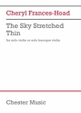 C.Frances-Hoad, The sky stretced thin for violin solo