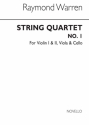 Raymond Warren, String Quartet No.1 Streichquartett Partitur