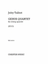 Joby Talbot: Genus Quartet (For String Quartet) String Quartet Score