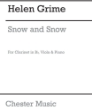 Helen Grime: Snow And Snow Clarinet, Viola, Piano Chamber Score and Parts