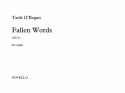 Tarik O'Regan, Fallen Words Orgel Buch