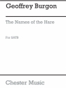 Burgon: The Names Of The Hare for Unaccompanied SATB Chorus SATB Vocal Score