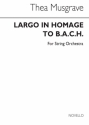 Largo - In Homage to B.A.C.H. for string orchestra study score