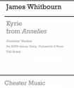 James Whitbourn: Kyrie (From Annelies) Score And Parts SATB, Violin, Cello, Piano Chamber Score and Parts