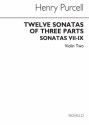 Henry Purcell, Twelve Sonatas Of Three Parts For Violin 2 Violin Buch