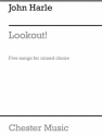 John Harle: Lookout! (Full Score) SATB, Double Bass, Soprano Saxophone, Keyboard Score