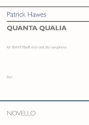 Patrick Hawes, Quanta Qualia (Alto saxophone part) Alto Saxophone Stimme