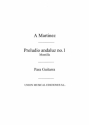 Preludio Andaluz No.1 Gitarre Buch