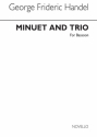 Georg Friedrich Hndel, Minuet & Trio From Fireworks Music Lw5 Bsn Fagott Buch