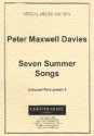 Peter Maxwell Davies, Seven Summer Songs - Untuned Percussion 4 Percussionensemble Stimme