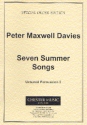 Peter Maxwell Davies, Seven Summer Songs - Untuned Percussion 3 Percussionensemble Stimme