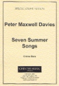 Peter Maxwell Davies, Seven Summer Songs - Chime Bars Percussionensemble Stimme