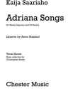 Kaija Saariaho: Adriana Songs Mezzo-Soprano, Piano Accompaniment Vocal Work