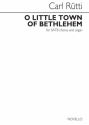 Carl Rtti, O Little Town Of Bethlehem SATB and Organ Chorpartitur