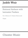 Judith Weir: National Anthem With Leicester Fanfare (Score) Unison Voice, Organ Accompaniment Score