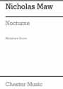 Nicholas Maw: Nocturne (Miniature Score) Mezzo-Soprano, Chamber Group, Orchestra Miniature Score