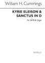 William H. Cummings, Kyrie Eleison And Sanctus In D SATB and Organ Chorpartitur