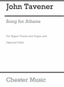 John Tavener: Song For Athene (Upper Voices) SSAA, Organ Accompaniment, Cello Vocal Score