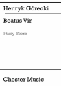 Henryk Gorecki: Beatus Vir (Study Score) Orchestra Study Score