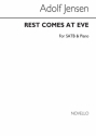 Adolf Jensen, Rest Comes At Eve SATB and Piano Chorpartitur