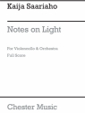 Notes on Light for violoncello and orchestra score