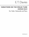 E.T. Davies, Variations On A Welsh Tune for Piano Trio Violine, Cello und Klavier Buch