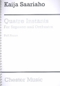 4 Instants for sopran and orchestrqa score (frz),  archive copy