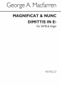 George Alexander MacFarren, Magnificat And Nunc Dimittis In E Flat SATB and Organ Buch