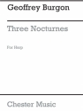 Geoffrey Burgon: Three Nocturnes For Harp Harp Instrumental Work