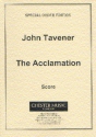 John Tavener, The Acclamation SATB Klavierauszug