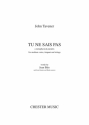 John Tavener: Tu Ne Sais Pas (Full Score) Medium Voice, Timpani, String Ensemble Score