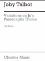 Joby Talbot: Variations On Jo's Passacaglia Theme for Organ Organ Instrumental Work