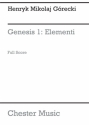 Henryk Mikolaj Gorecki: Genesis 1 - Elementi Op.19 No.1 (Full Score) Violin, Viola, Cello Score