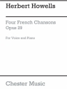 Herbert Howells: Four French Chansons Op.29 Piano, Voice Mixed Songbook