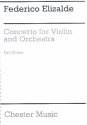 Concerto for violin and orchestra score