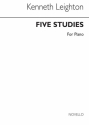 Kenneth Leighton, Five Piano Studies Op.22 Klavier Buch