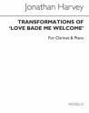 Jonathan Harvey, Transformations Of Love Bade Me Welcome Clarinet Buch